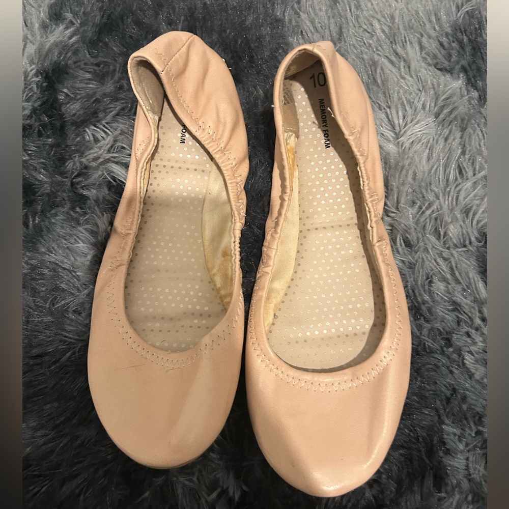 Time and Tru Beige Ballet Flats